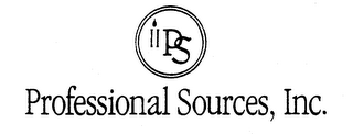 PROFESSIONAL SOURCES, INC. PS logo
