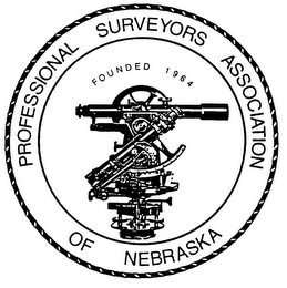 PROFESSIONAL SURVEYORS ASSOCIATION OF NEBRASKA FOUNDED 1964 logo