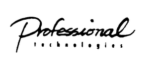 PROFESSIONAL TECHNOLOGIES logo