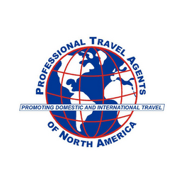 PROFESSIONAL TRAVEL AGENTS OF NORTH AMERICA PROMOTING DOMESTIC AND INTERNATIONAL TRAVEL logo