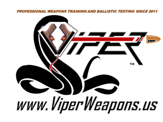 PROFESSIONAL WEAPONS TRAINING AND BALLISTIC TESTING SINCE 2011 VIPER TM WWW.VIPERWEAPONS.US logo