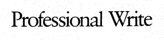 PROFESSIONAL WRITE logo