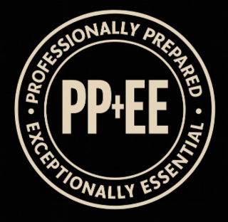 PROFESSIONALLY PREPARED EXCEPTIONALLY ESSENTIAL PP+EE logo