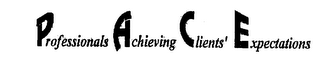 PROFESSIONALS ACHIEVING CLIENTS' EXPECTATIONS logo
