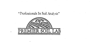 "PROFESSIONALS IN SOIL ANALYSIS" PREMIER SOIL LAB logo