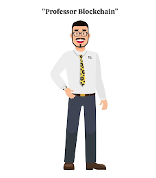 "PROFESSOR BLOCKCHAIN" B PB logo