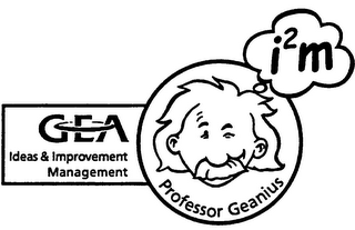 PROFESSOR GEANIUS GEA IDEAS & IMPROVEMENT MANAGEMENT I2M logo
