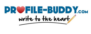 PROFILE-BUDDY.COM WRITE TO THE HEART logo