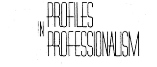 PROFILES IN PROFESSIONALISM logo