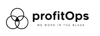 PROFITOPS WE WORK IN THE BLACK logo