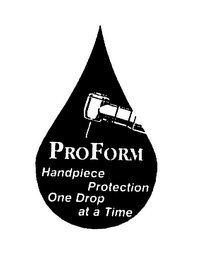 PROFORM HANDPIECE PROTECTION ONE DROP AT A TIME logo