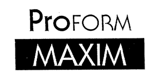 PROFORM MAXIM logo