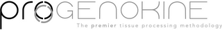 PROGENOKINE THE PREMIER TISSUE PROCESSING METHODOLOGY logo