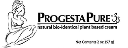 PROGESTAPURE 33 NATURAL BIO-IDENTICAL PLANT BASED CREAM NET CONTENTS 2OZ. (57 G) logo