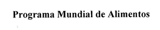 PROGRAMA MUNDIAL DE ALIMENTOS logo