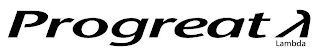 PROGREAT LAMBDA logo