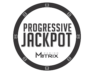 PROGRESSIVE JACKPOT CASINO M8TRIX 8 8 8 8 8 8 8 8 logo