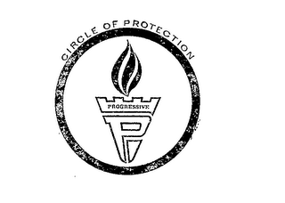 PROGRESSIVE P CIRCLE OF PROTECTION logo