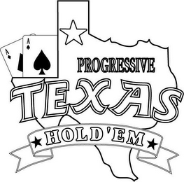 PROGRESSIVE TEXAS HOLD 'EM logo