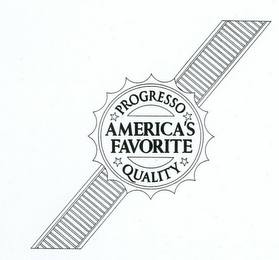 PROGRESSO AMERICA'S FAVORITE QUALITY logo