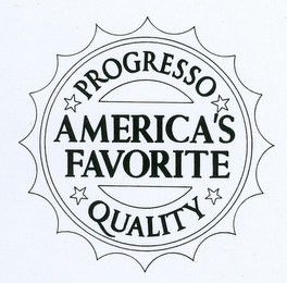 PROGRESSO AMERICA'S FAVORITE QUALITY logo