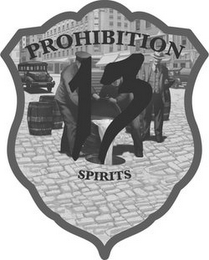 PROHIBITION 13 SPIRITS logo