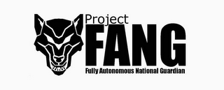 PROJECT FANG FULLY AUTONOMOUS NATIONAL GUARDIAN logo