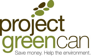 PROJECT GREEN CAN  SAVE MONEY. HELP THE ENVIRONMENT logo