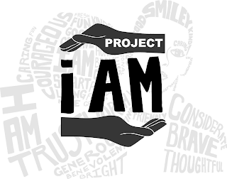PROJECT I AM CARING FUN COURAGEOUS FRESH GOOD CREATIVE SMART LOVING NICE KIND COMPLETE FUNNY HONEST BRAVE POSITIVE FRIENDLY GROWING INSPIRATIONAL BRAVE SMILEY TRUSTWORTHY GENEROUS BENEVOLENT BRIGHT CONSIDERATE BRAVE THOUGHTFUL HELPFUL INTELLIGENT HONEST logo