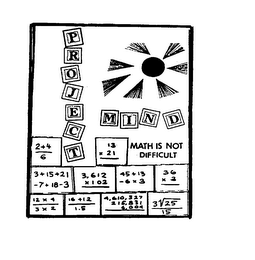PROJECT MIND MATH IS NOT DIFFICULT logo