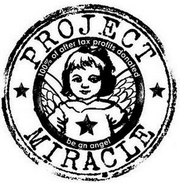 PROJECT MIRACLE 100% OF AFTER TAX PROFIT DONATED BE AN ANGEL logo