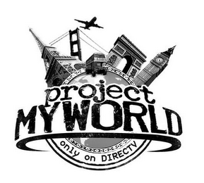 PROJECT MYWORLD ONLY ON DIRECTV logo