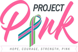 PROJECT PINK HOPE, COURAGE, STRENGTH, PINK logo