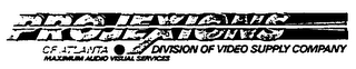 PROJEXIONS OF ATLANTA DIVISION OF VIDEO SUPPLY COMPANY MAXIMUM AUDIO VISUAL SERVICES logo