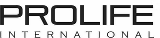 PROLIFE INTERNATIONAL logo
