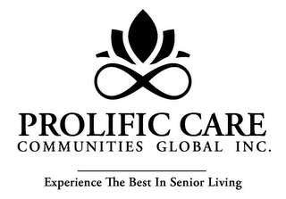 PROLIFIC CARE COMMUNITIES GLOBAL INC. EXPERIENCE THE BEST IN SENIOR LIVING logo