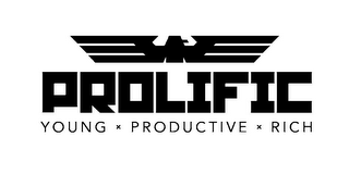 PROLIFIC YOUNG X PRODUCTIVE X RICH logo