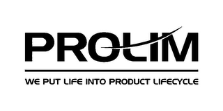 PROLIM WE PUT LIFE INTO PRODUCT LIFECYCLE logo