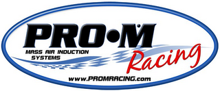 PRO·M RACING MASS AIR INDUCTION SYSTEMS WWW.PROMRACING.COM logo