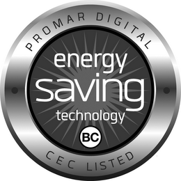 PROMAR DIGITAL ENERGY SAVING TECHNOLOGY logo