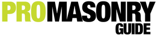 PROMASONRY GUIDE logo