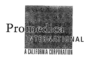 PROMEDICA INTERNATIONAL A CALIFORNIA CORPORATION logo
