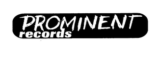 PROMINENT RECORDS logo