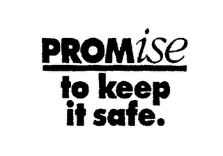 PROMISE TO KEEP IT SAFE. logo