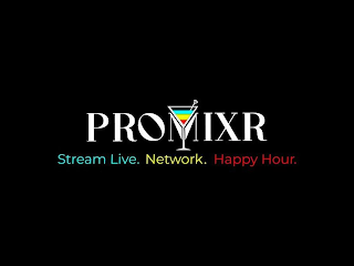 PROMIXR STREAM LIVE. NETWORK. HAPPY HOUR. logo
