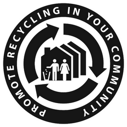 PROMOTE RECYCLING IN YOUR COMMUNITY logo
