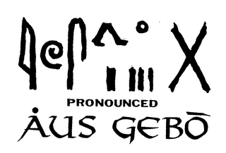 PRONOUNCED AUS GEBO logo