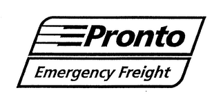PRONTO EMERGENCY FREIGHT logo