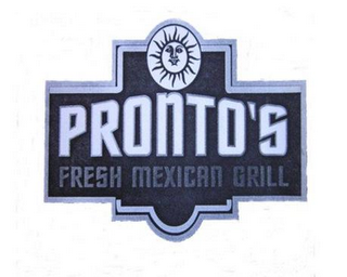 PRONTO'S FRESH MEXICAN GRILL logo