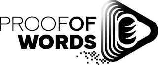PROOF OF WORDS logo